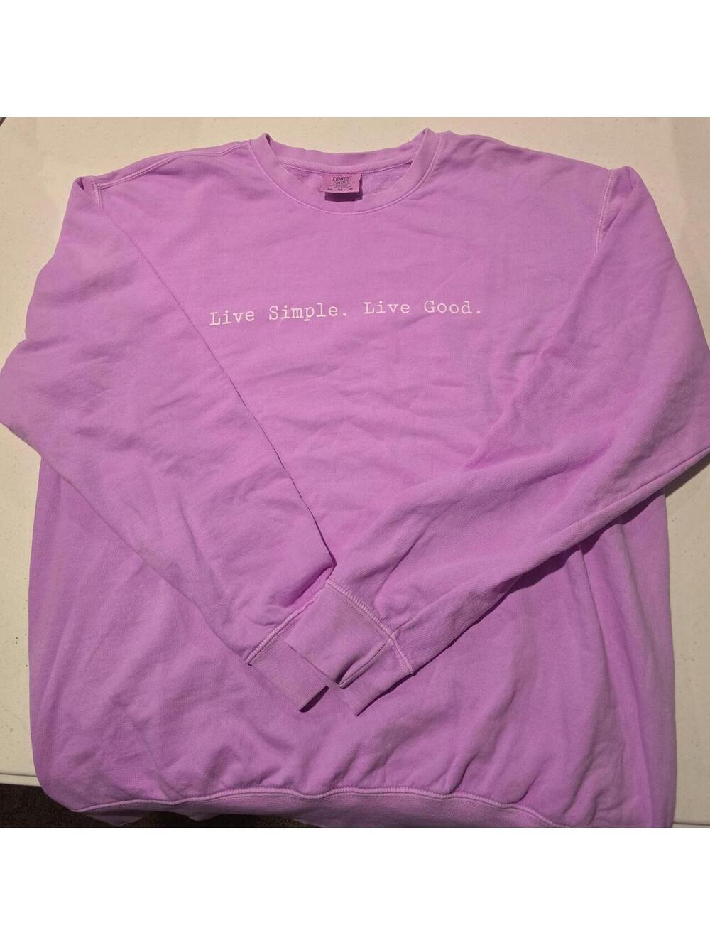 Comfort Colors Women's Purple and Pink Sweatshirt [COPY]